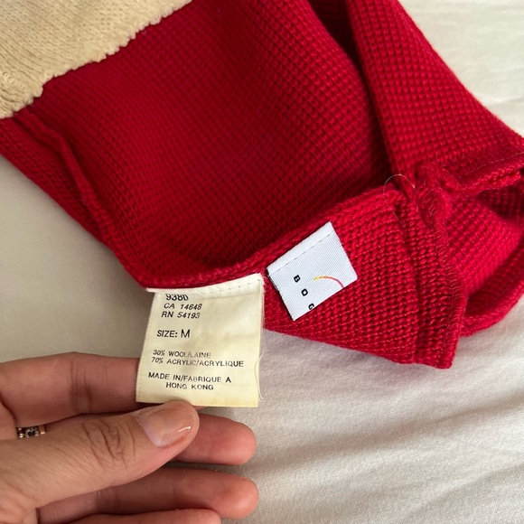 BOGNER Hat Red - cream roll -Keep your Head Toasty Warm!! - Picture 4 of 6